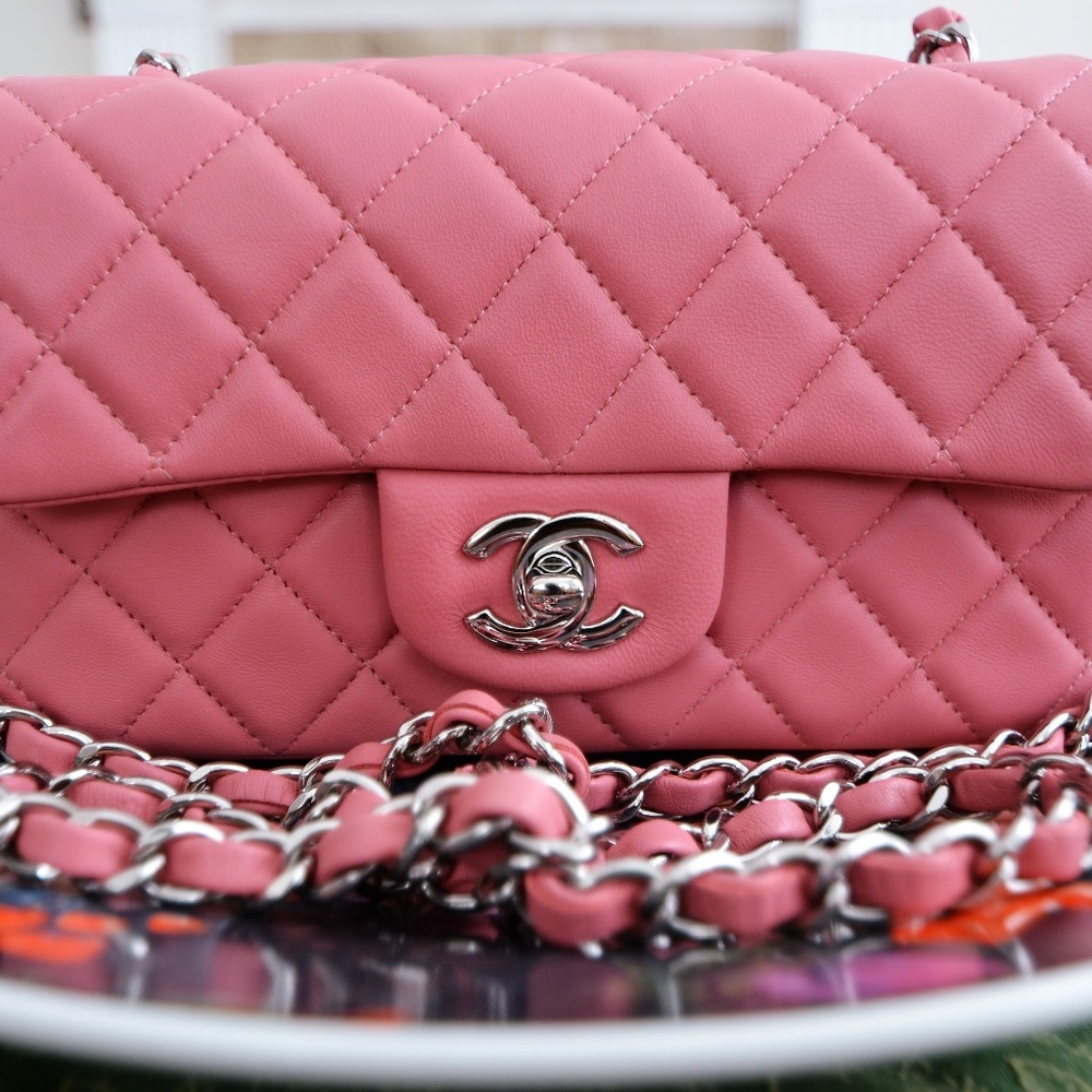 SOLD CHANEL Rectangular Mini Pink - Picture 2 of 8